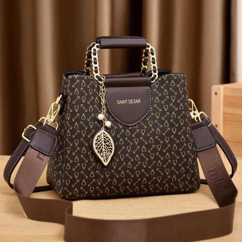 New high-end and fashionable printed handbag for women's bag and crossbody bag