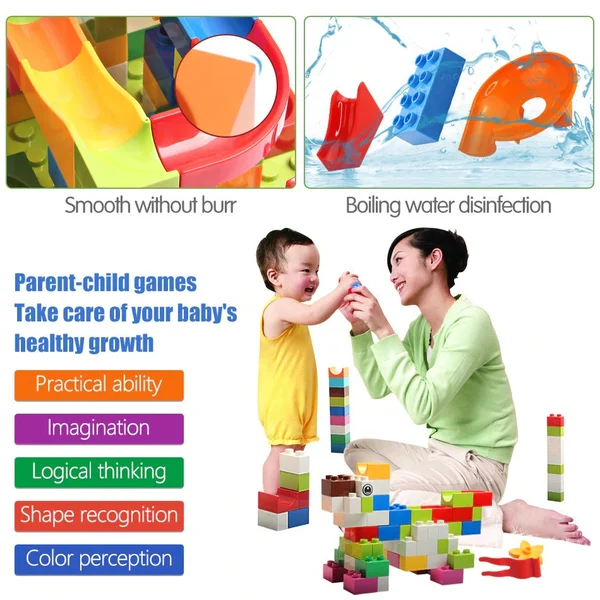 Marble Run Building Blocks Toy