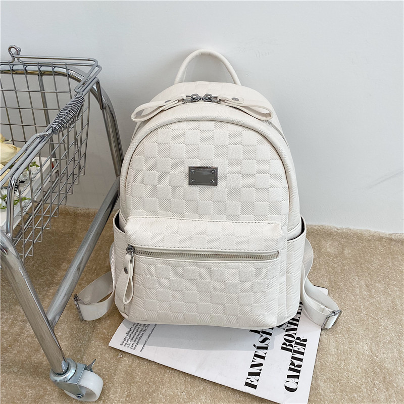 New Leisure Women's Backpack PU Tassel Fashion Versatile Trendy Women's Bag Student Bag Travel Book Bag Women