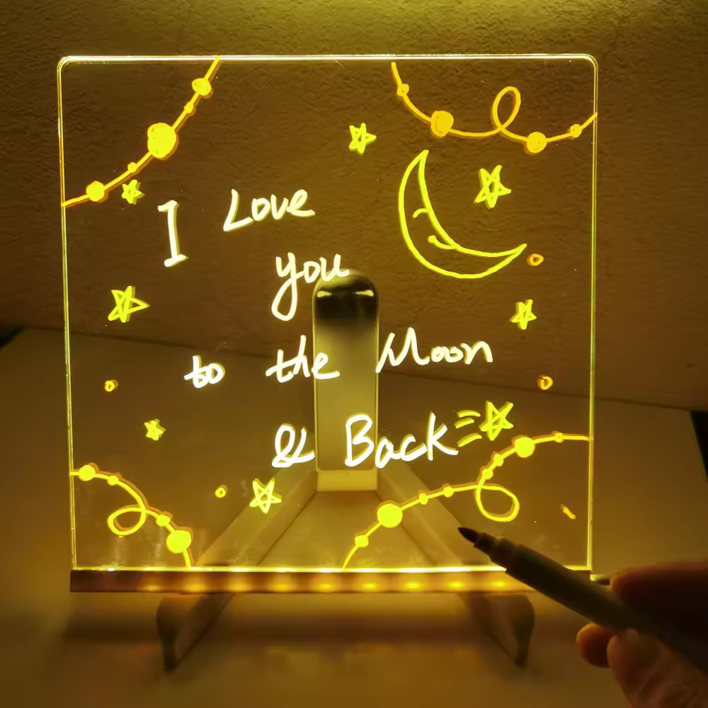 Handwritten electronic fluorescent screen