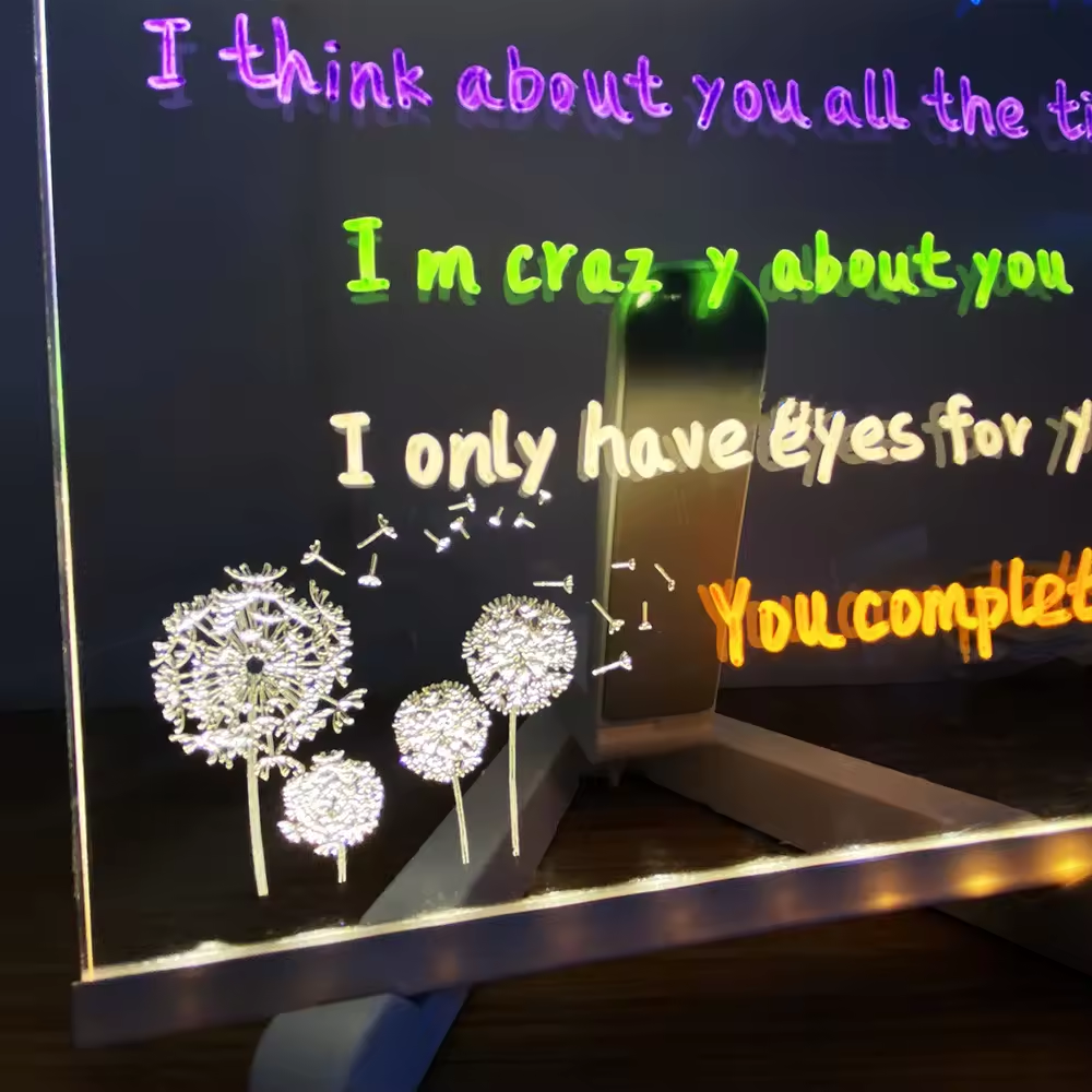 Handwritten electronic fluorescent screen