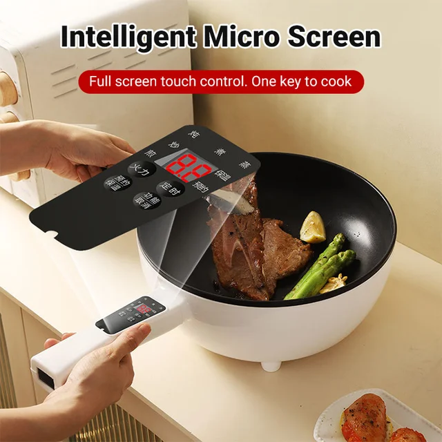 Large capacity multifunctional electric frying pan