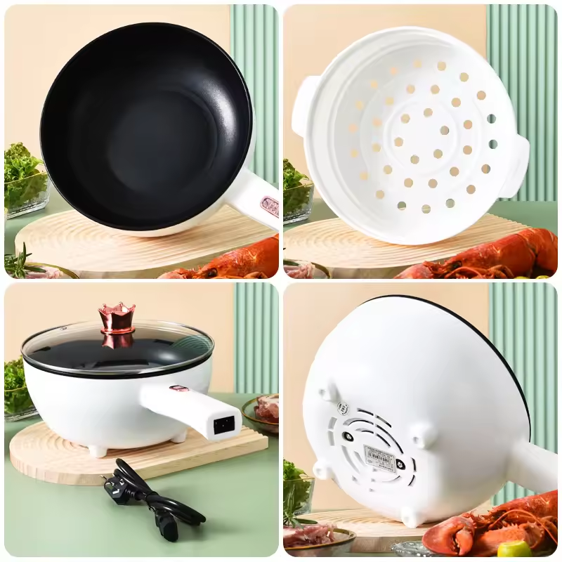 Large capacity multifunctional electric frying pan