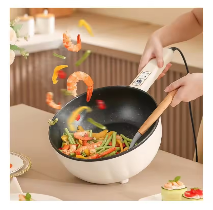 Large capacity multifunctional electric frying pan