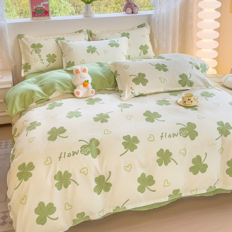 2024 New four-piece cotton printed bedding