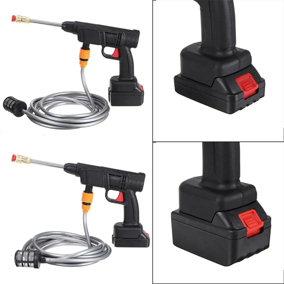 Electric high-pressure car wash gun