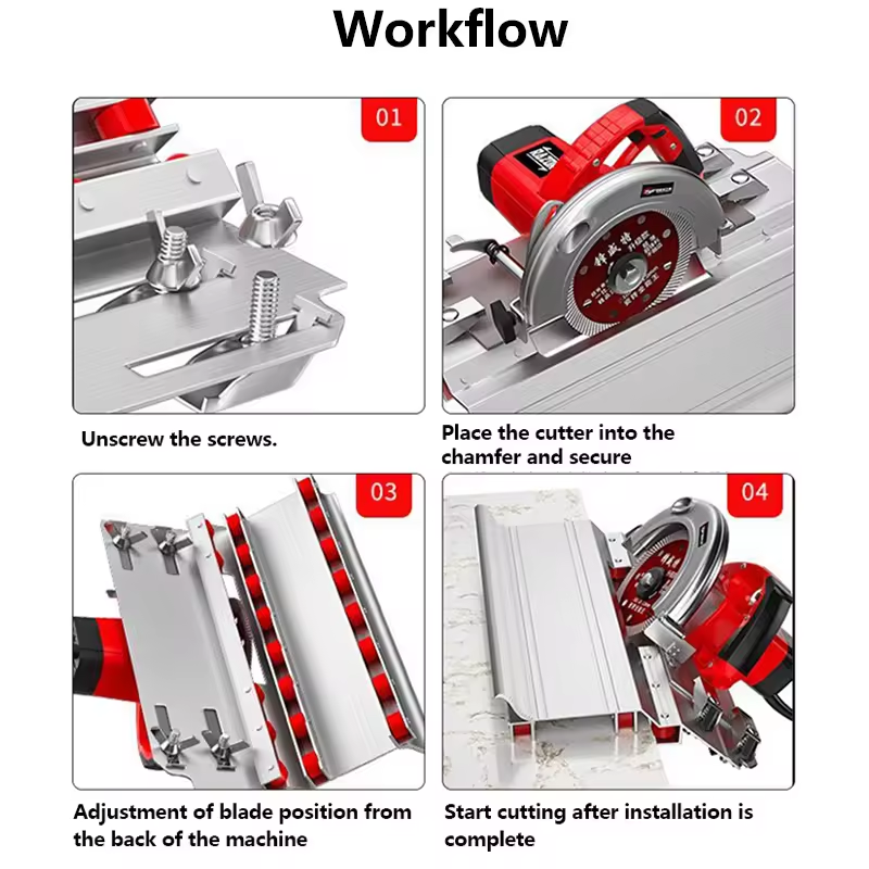 High-precision Bevel 45 Degree Chamfering Machine Portable Dust-free Ceramic Tile Chamfering Machine