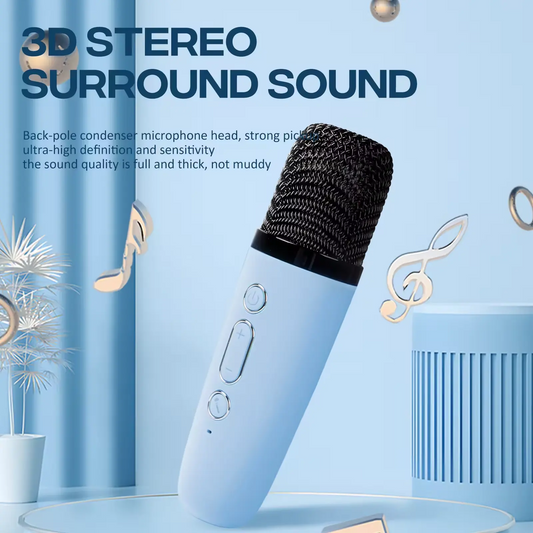 Portable Bluetooth Karaoke Speaker And Wireless Microphone