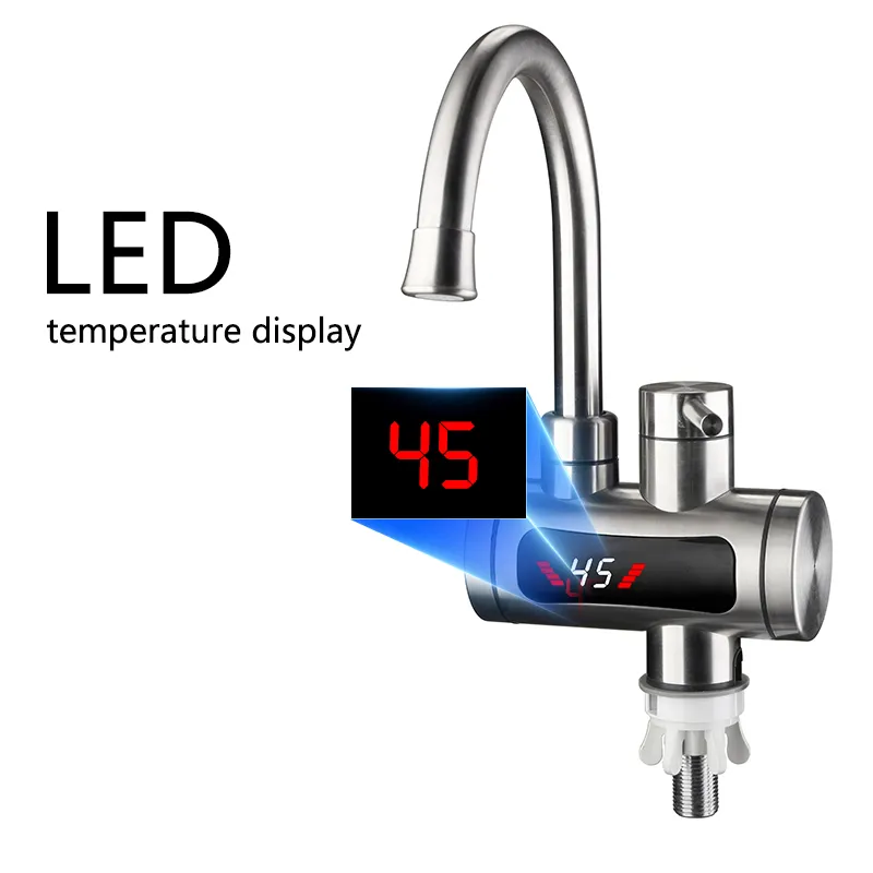 Electric water heater and tankless fast hot water faucet