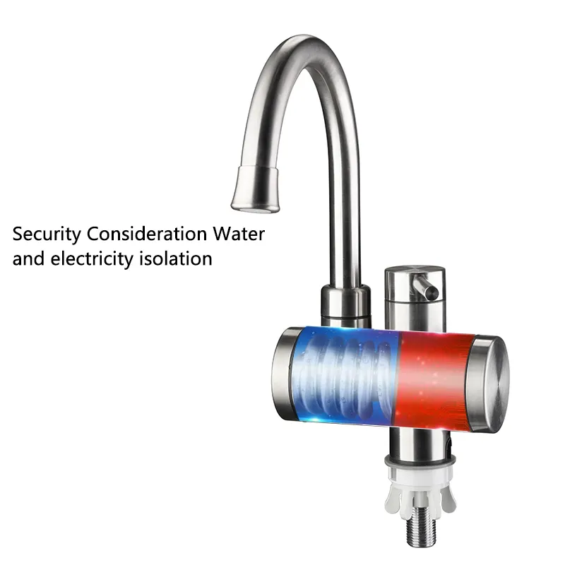 Electric water heater and tankless fast hot water faucet