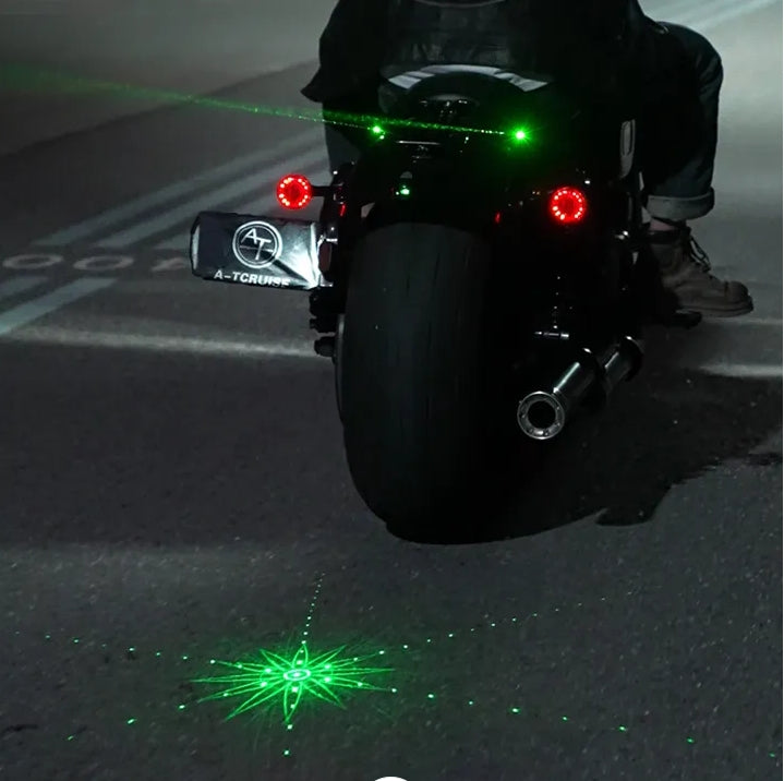 Multi-Mode LED Laser Dynamics Anti-Collision Taillights Projector For Universal Automobile Motorcycle