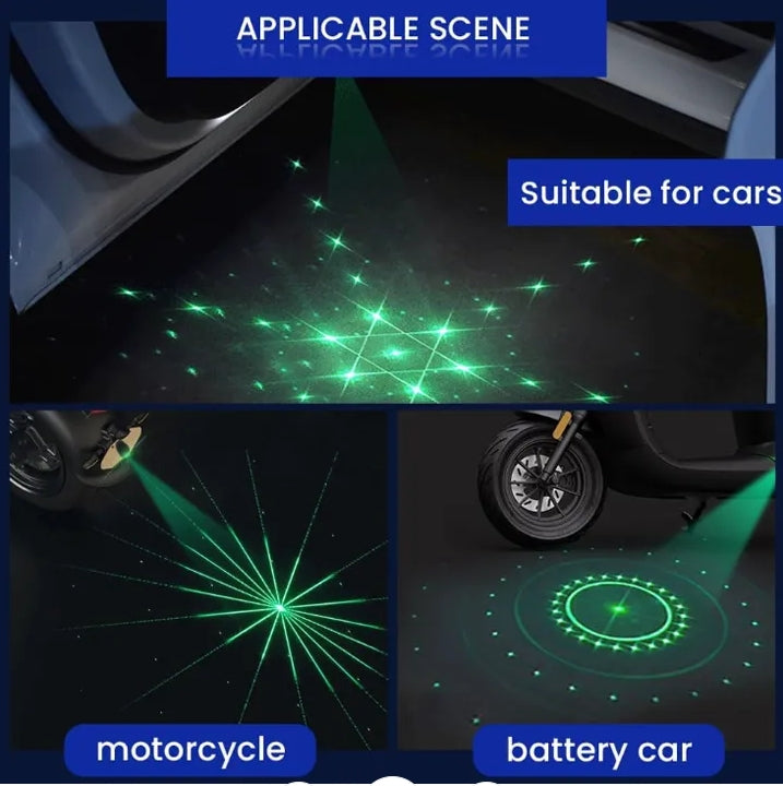 Multi-Mode LED Laser Dynamics Anti-Collision Taillights Projector For Universal Automobile Motorcycle