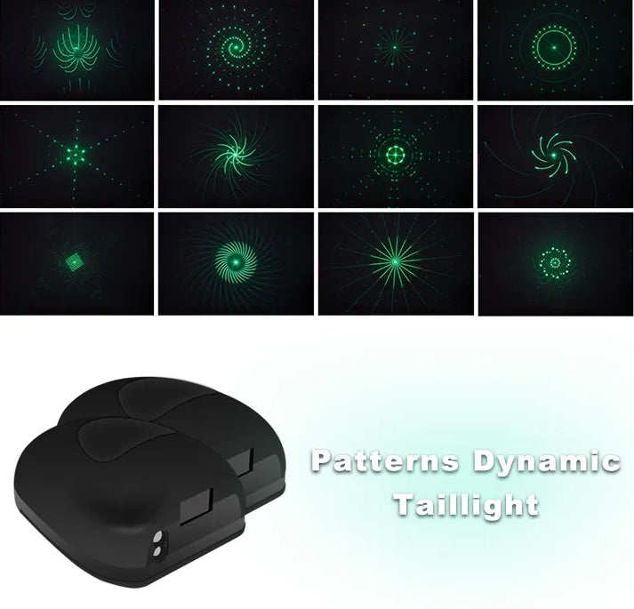 Multi-Mode LED Laser Dynamics Anti-Collision Taillights Projector For Universal Automobile Motorcycle