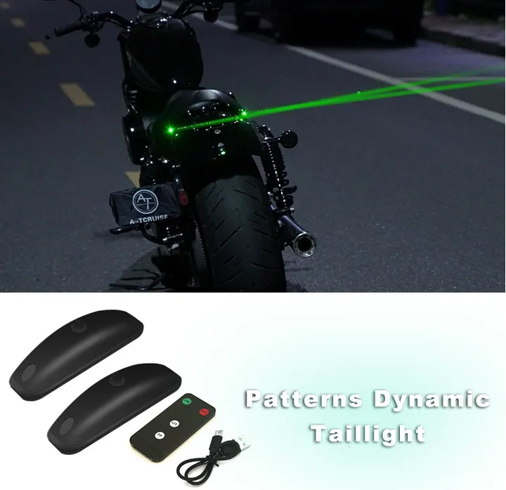 Multi-Mode LED Laser Dynamics Anti-Collision Taillights Projector For Universal Automobile Motorcycle