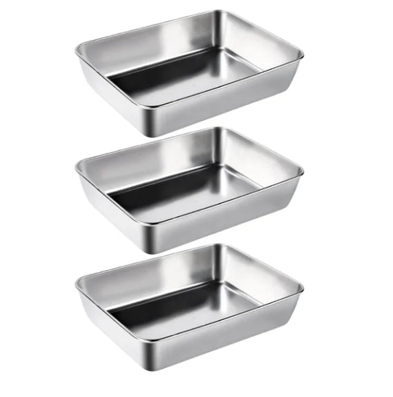 Stainless Steel Square Plate（With Lid）