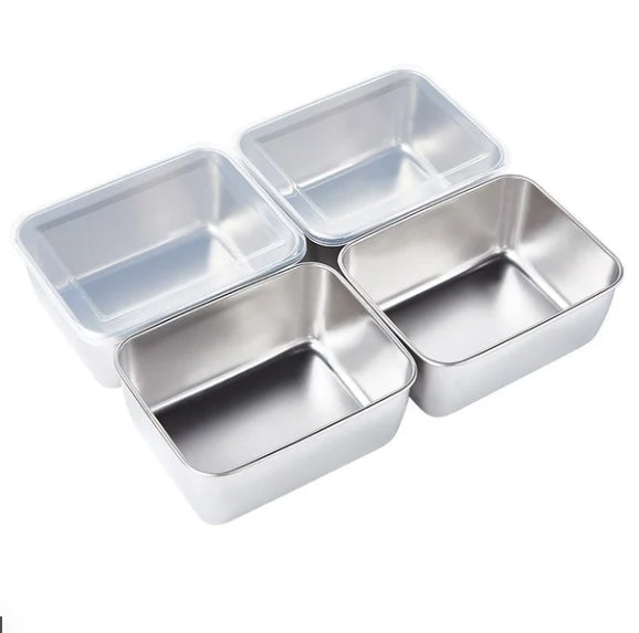 Stainless Steel Square Plate（With Lid）