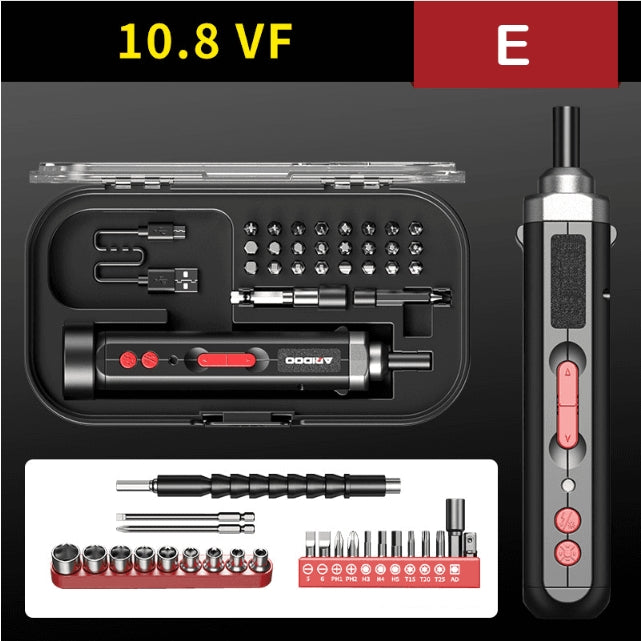 Small household multi-function electric screwdriver set