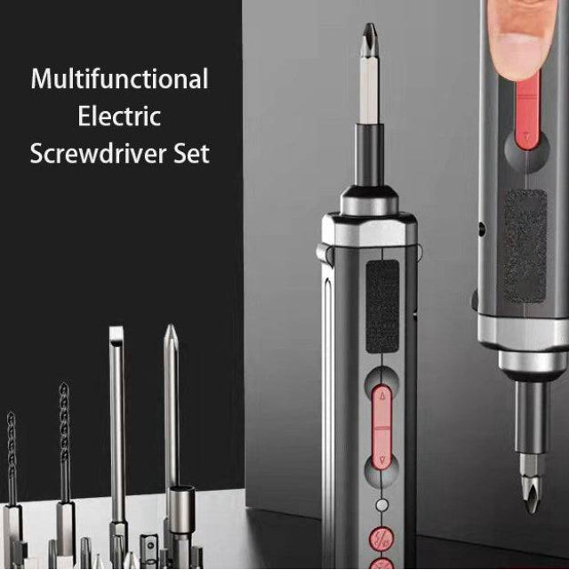 Small household multi-function electric screwdriver set