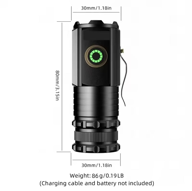 Rechargeable mini LED flashlight