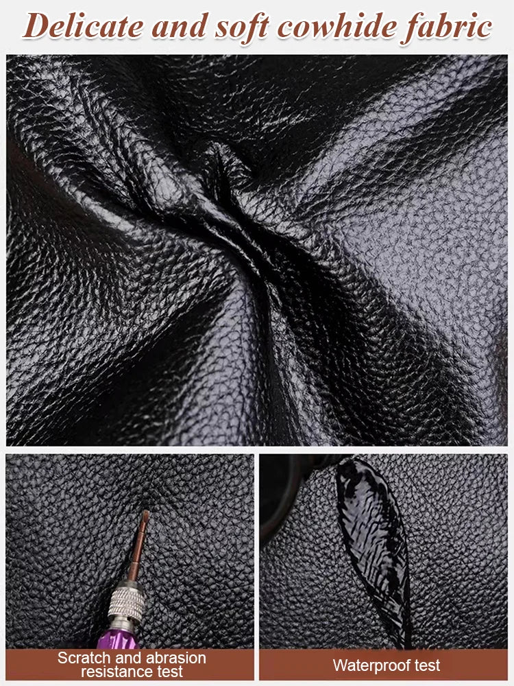 Trendy Cowhide Leather Men's Bags