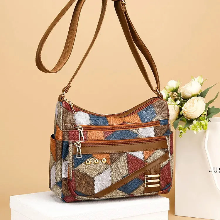 👜2024 New Fashion PU Soft Leather Shoulder Bag