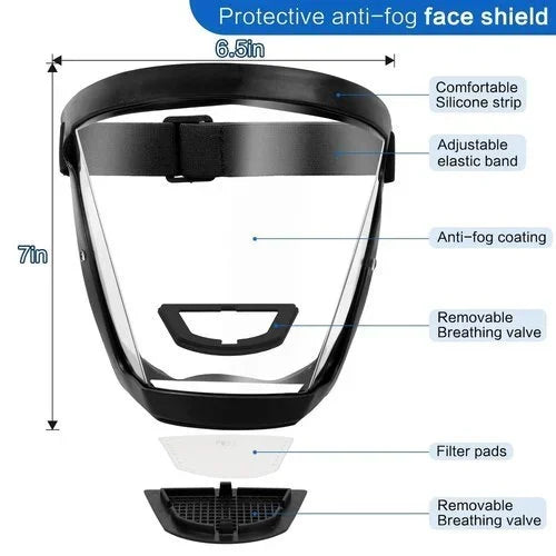 💕Anti-Fog Protective Full Face Shield