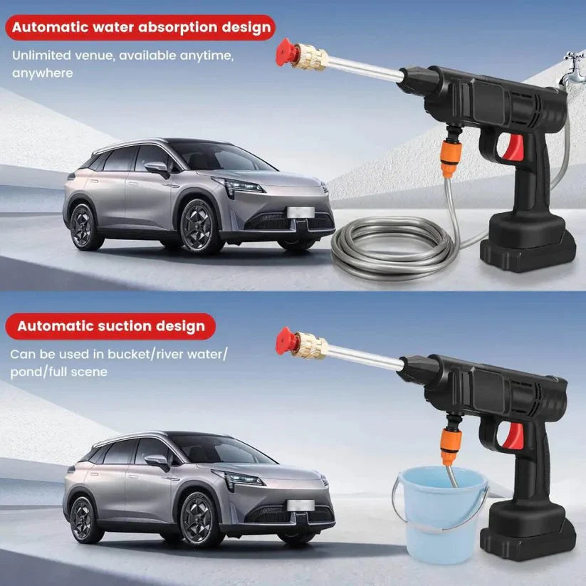 Electric high-pressure car wash gun