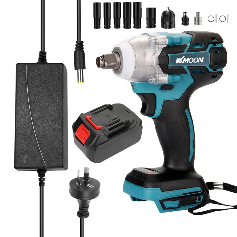 Super torque Brushless Lithium-Ion Impact Wrench+Two batteries