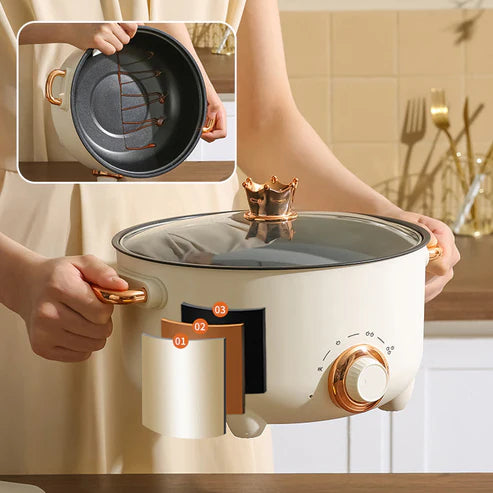 Multifunctional Stir-Fry Pot Integrated Electric Hot Pot